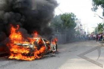 VW Combi Ludes Terbakar Usai Isi BBM