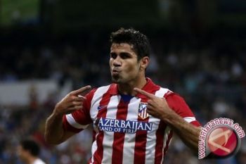 Debut di Atletico Madrid, Diego Costa Cetak Gol, Namun Diusir Wasit