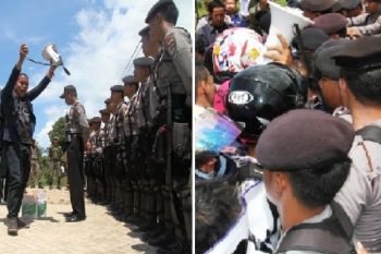 Puluhan Mahasiswa Berunjuk Rasa Pada Hari Pangan Sedunia