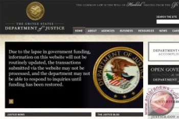 Website Lembaga Pemerintah AS Hentikan Layanan