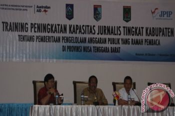 JPIP-USAID fasilitasi pelatihan jurnalistik terkait pemberitaan pengelolaan keuangan