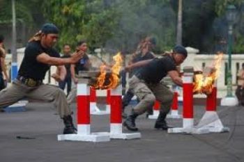 Polisi Temanggung Pengaman Pemilu Dibekali Bela Diri
