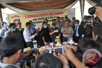 Pemusnahan Barang Bukti Narkoba