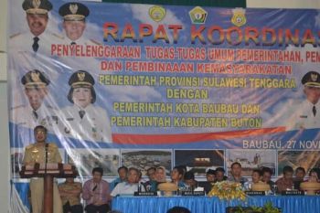 Sultra Rakor Bersama Pemda Buton Dan Baubau