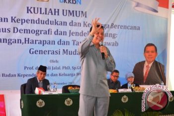 Kepala BKKBN berikan kuliah umum di UMP 