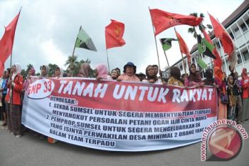 Aksi Petani Ogan Ilir