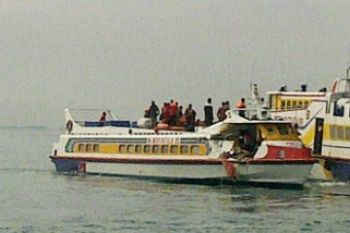 Dua Kapal Tabrakan/Istimewa