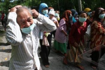 Siswa SD Merapi Ikuti Simulasi Penanganan Bencana