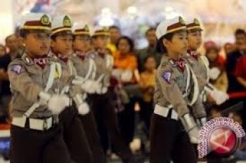 100 Polisi Cilik Jadi Pelopor Keselamatan Berlalulintas 