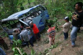 Passenger Bus Plunges into Ravine Killing Seven 