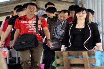 Lonjakan Pemudik Imlek Batam