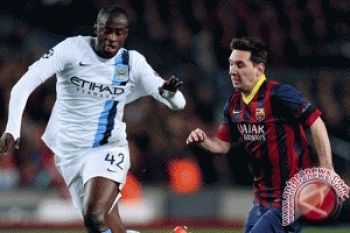 Messi Cetak Gol Saat Barcelona Singkirkan Man City