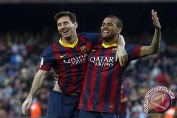 Messi Cetak Trigol Saat Barca Menang 7-0