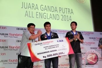Juarai all England, atlet PB Djarum terima bonus