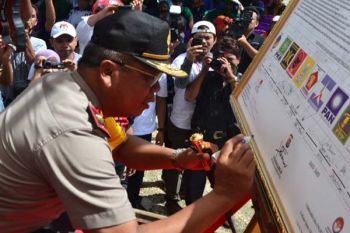 Polda Sultra Apel  Pengamanan Kampanye Pemilu Legislatif 