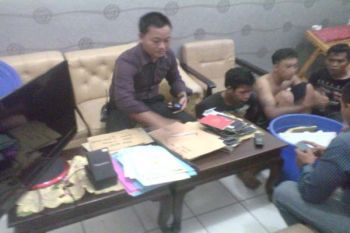 Polres Kendari Tangkap Empat Tersangka Perampokan Brankas