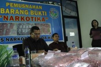 Polda Kepri Musnahkan Narkoba Senilai Rp20 Miliar