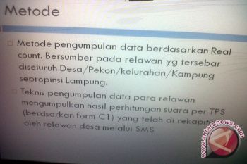 Inilah Sebaran Suara Hitung Nyata Pilgub Lampung Versi Pussbik