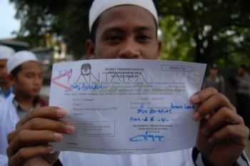Santri Pamekasan Coblos Ulang