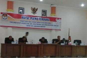 KPU Karimun Tunda Rekapitulasi Perolehan Suara