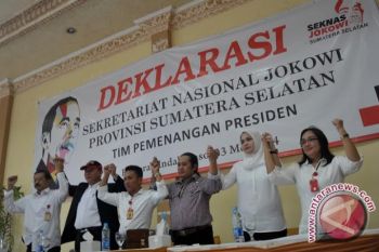 Seknas Sumsel target 70 persen suara capres Jakowo-JK
