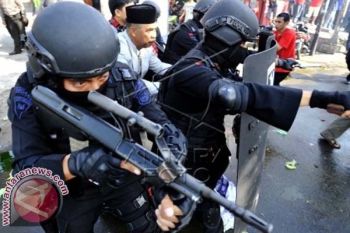 Pilpres - Polda Sulsel Gelar Sispamkot Jelang Pilpres 
