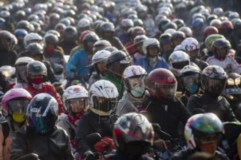 Pemudik Motor Turun 15 Persen