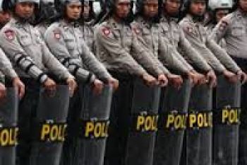 Ratusan Polisi Jaga Rekapitulasi Pilpres Kota Semarang