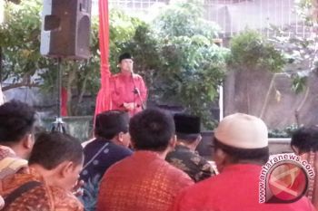 Tim pemenangan Jokowi-Jk Sumsel Yasinan bersama