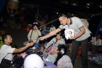 Manfaatkan Masa Tenang, KPU Sosialisasi Keliling Desa