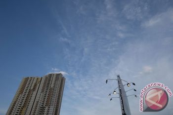 Awan cerah naungi mayoritas kota besar  di Indonesia