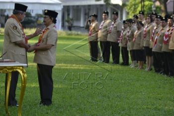 Presiden Minta Pendidikan Pramuka Cegah Radikalisasi