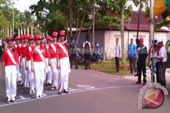 Ratusan Pelajar Antusias Ikuti Gerak Jalan Sehat Tanpa Narkoba