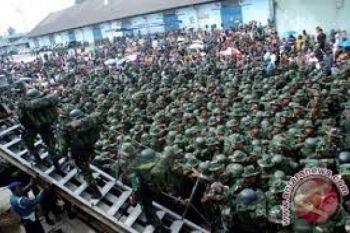 450 Personel Yonif 405 Menuju Perbatasan RI-Malaysia