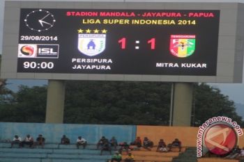 Persipura Jayapura ditahan imbang Mitra Kukar 1-1