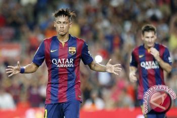 Dua gol Neymar Bawa Barca Kalahkan Bilbao