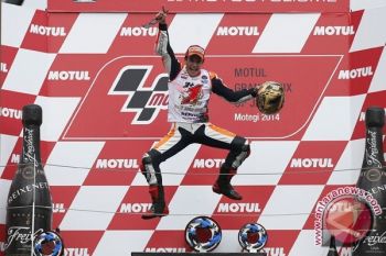  Marquez Rayakan Gelar Kedua MotoGP Di Motegi Jepang