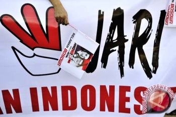 Simpatisan Jokowi rayakan syukuran empat hari 