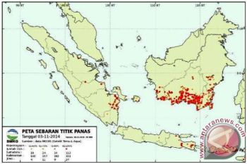Satelit deteksi 22 titik panas di Sumsel
