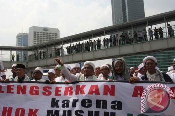 Habib Rizieq Pimpin Unjuk Rasa FPI Tolak Plt Ahok