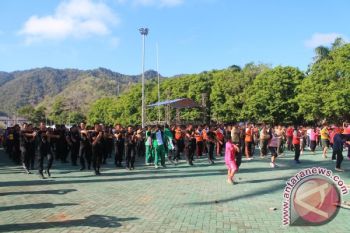 OLAHRAGA BERSAMA TNI POLRI