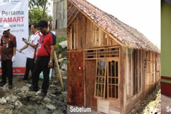 60 Persen Rumah Layak Huni di Semarang Bantuan Pelanggan Alfamart Selesai Dibangun