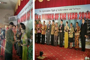 Wakil Bupati Minahasa Utara terima penghargaan WoTY