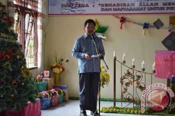 Wabup Lamandau Hadiri Natal Desa Modang Mas