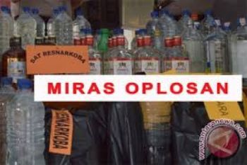 288 Liter Miras Oplosan di Kudus Disita Polisi