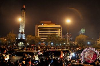 Kemeriahan Tahun Baru di Nol Kilometer Semarang
