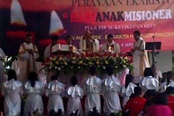 Peringatan Hari Anak Misioner di Pertapaan Rawaseneng