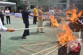 Barang Bukti Kasus Narkotika di Semarang Dimusnahkan 