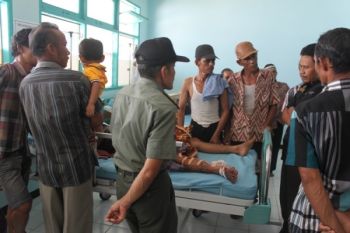 Kaki Warga Pasaman Barat Nyaris Putus Diserang Buaya