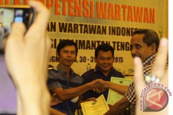 40 Wartawan Kalteng Lulus Uji Kompetensi 